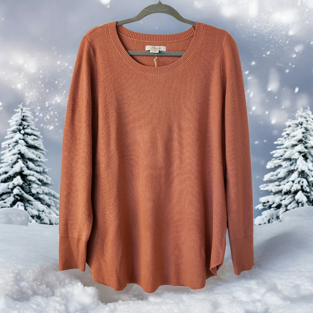 NWT! Natural Reflections Crew Neck Sweater